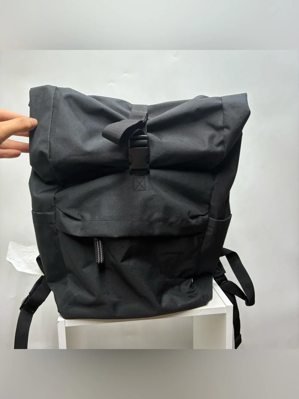 IKEA Starttid 18 L Laptop Backpack Black Padded Fold Over Bag School College